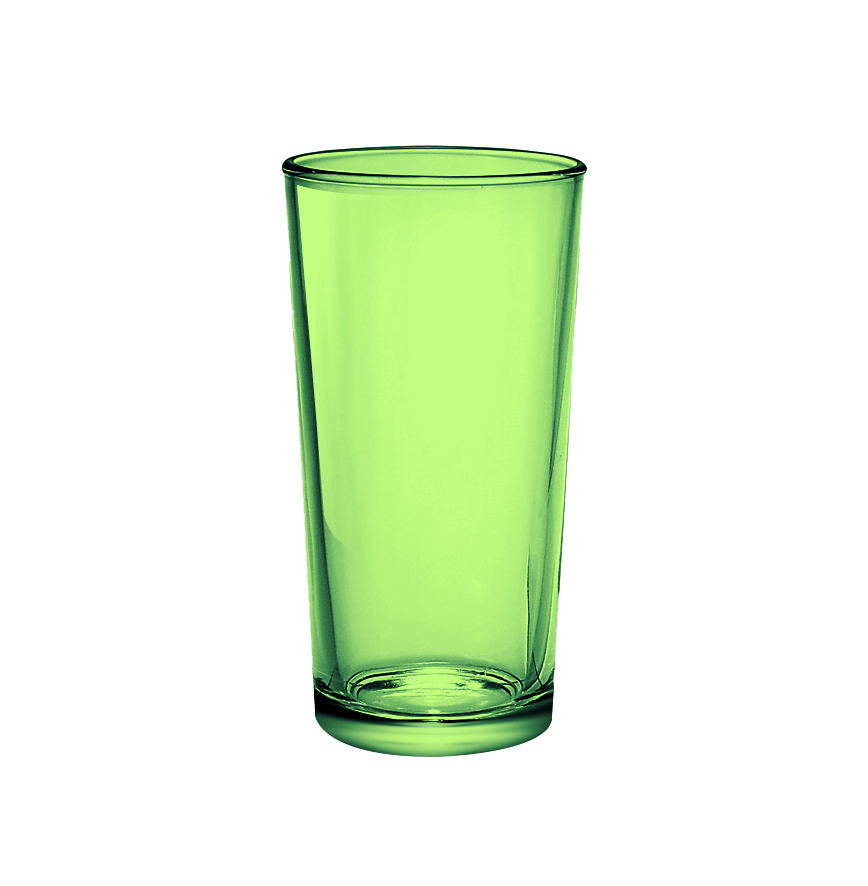 Стеклянный стакан 230 мл зеленый
