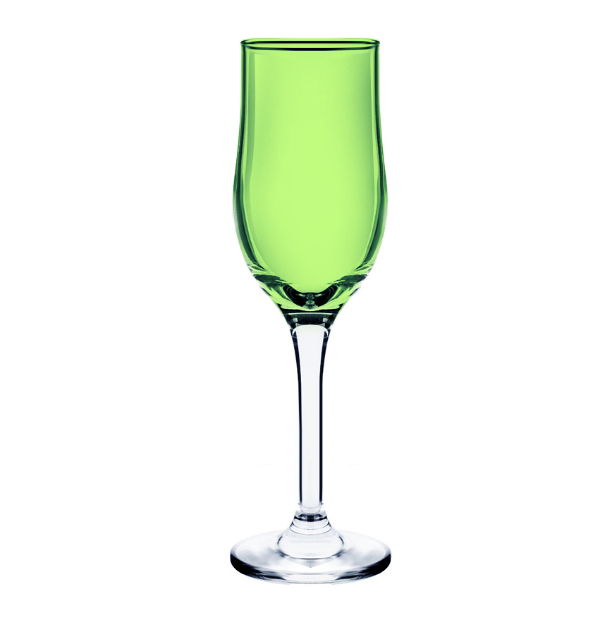 Бокал для шампанского 200 мл  зеленый