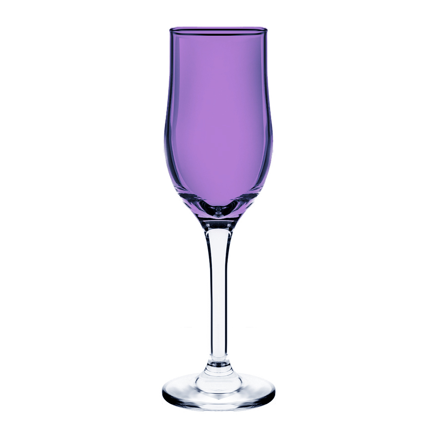Бокал для шампанского 200 мл фиолетовый