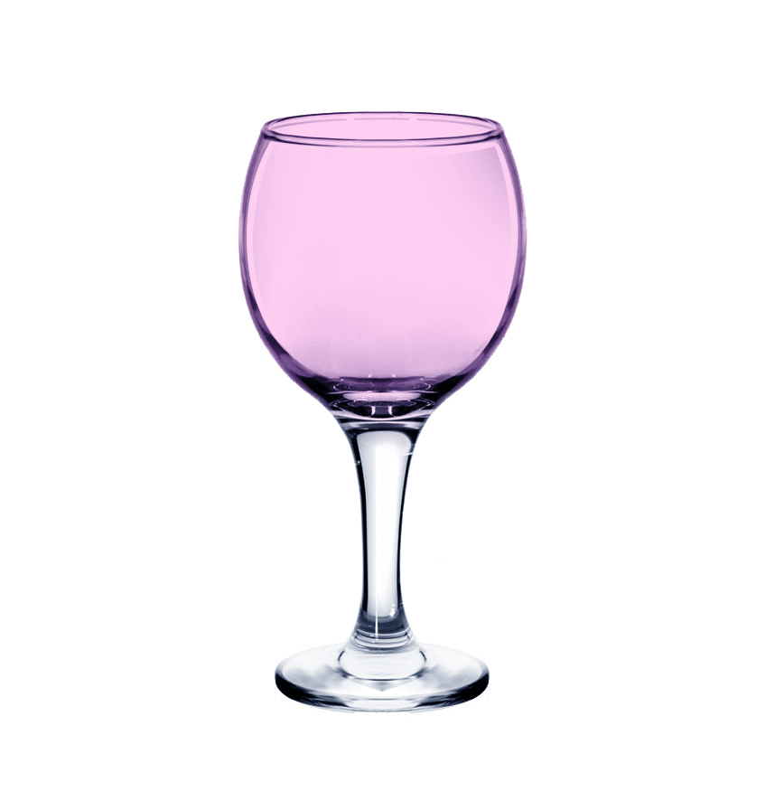 Бокал для вина 290 мл розовый