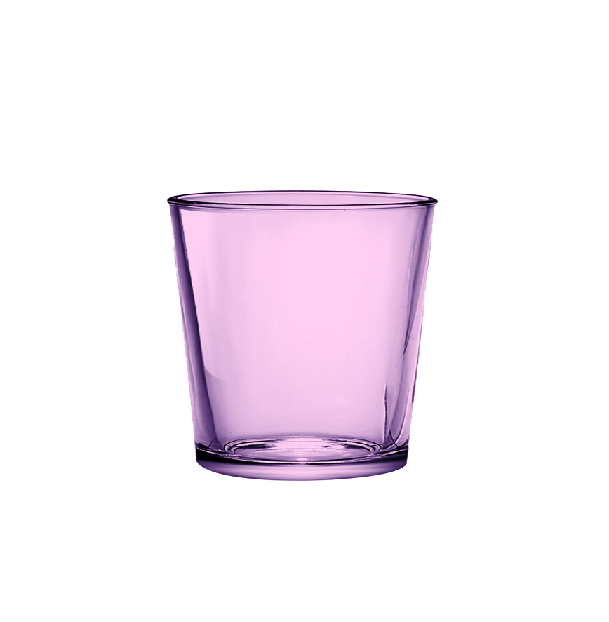 Стеклянный стакан 250 мл  розовый